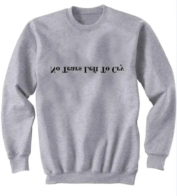 Black Printed Inverted Text Sweatshirt Set - Image 2