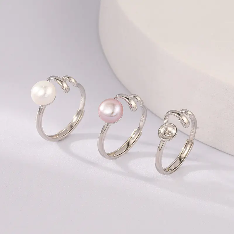 S925 Sterling Silver Pearl Cross Design Earrings - Image 7
