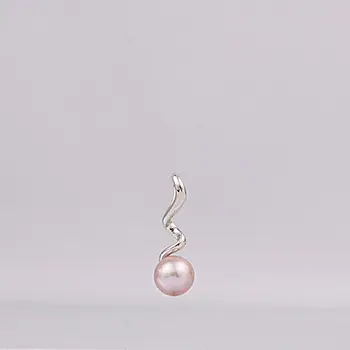 S925 Sterling Silver Pearl Cross Design Earrings - Image 3