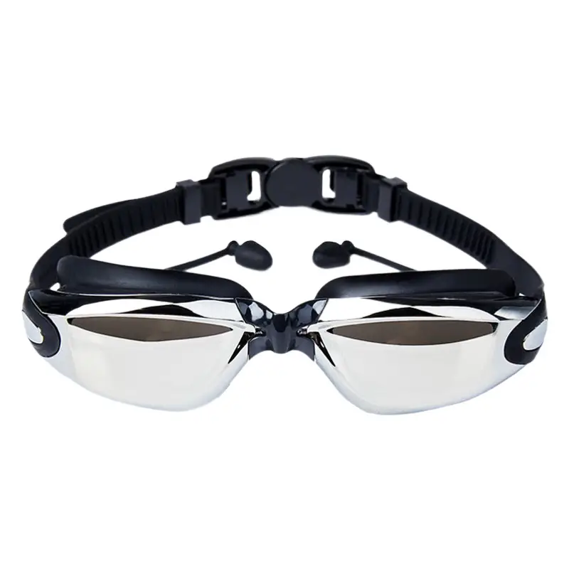 Cross-Border High-Definition Swimming Goggles, Anti-Fog, Eye-Proof, Silicone Myopia Glasses, Waterproof Swimming Equipment, Electroplated Swimming Goggles Wholesale