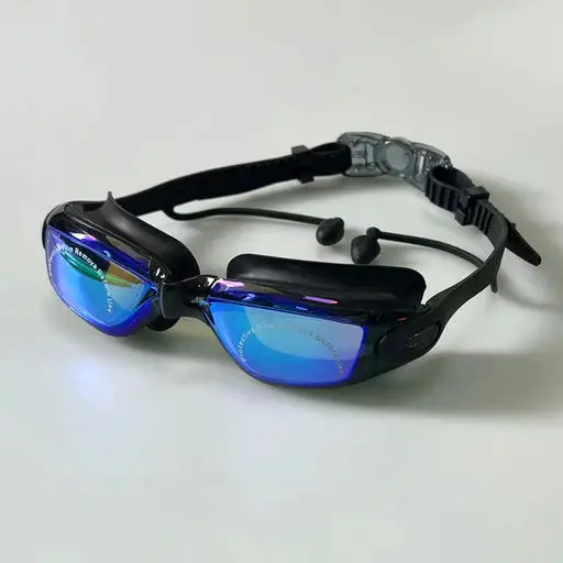 Cross-Border High-Definition Swimming Goggles, Anti-Fog, Eye-Proof, Silicone Myopia Glasses, Waterproof Swimming Equipment, Electroplated Swimming Goggles Wholesale