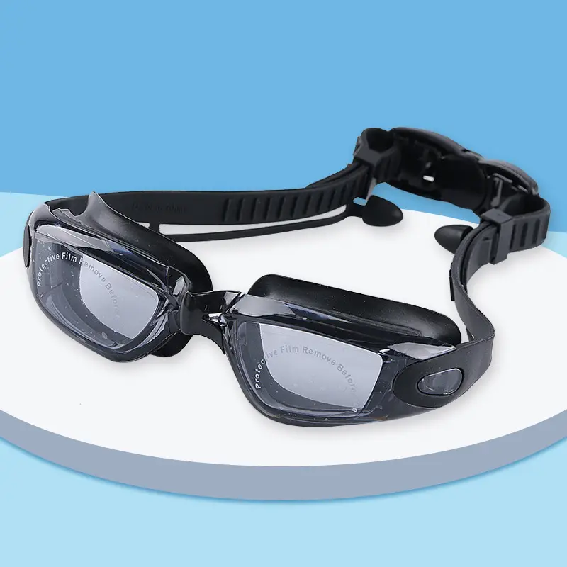 Cross-Border High-Definition Swimming Goggles, Anti-Fog, Eye-Proof, Silicone Myopia Glasses, Waterproof Swimming Equipment, Electroplated Swimming Goggles Wholesale