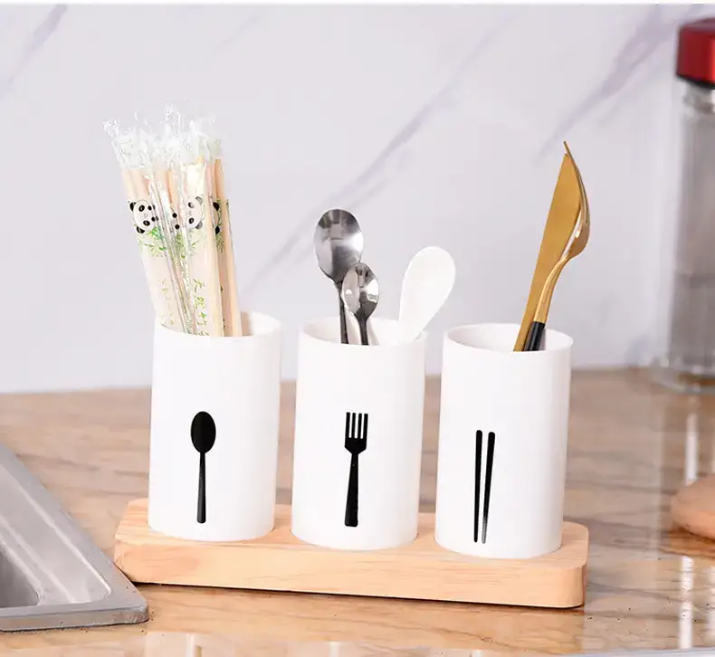 Cross-Border Pine Base Chopstick Barrel Storage Box — feature 5