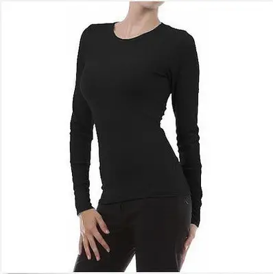 Women Cotton Long Sleeve T-Shirt Grey Cross Border Dropshipping - Image 15