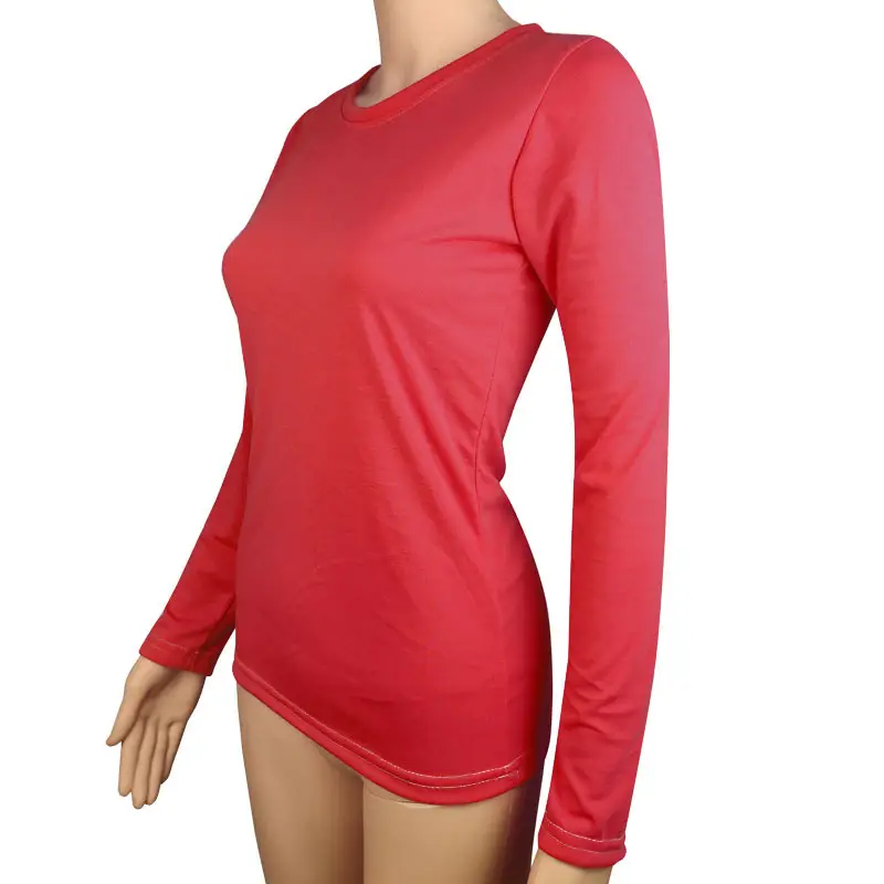 Women Cotton Long Sleeve T-Shirt Grey Cross Border Dropshipping - Image 11