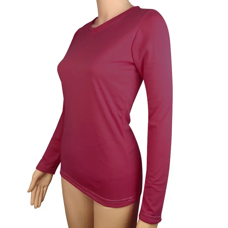 Women Cotton Long Sleeve T-Shirt Grey Cross Border Dropshipping - Image 9
