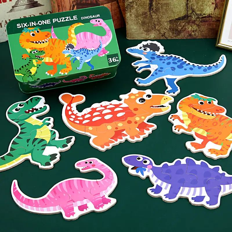 Children's Animal Jigsaw Puzzle 6-in-1 3-6Yrs - Image 23