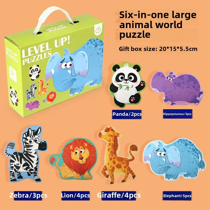 Children's Animal Jigsaw Puzzle 6-in-1 3-6Yrs - Image 11