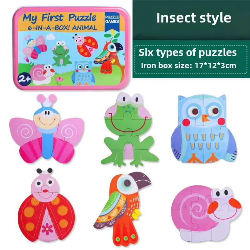 Children's Animal Jigsaw Puzzle 6-in-1 3-6Yrs - Image 8