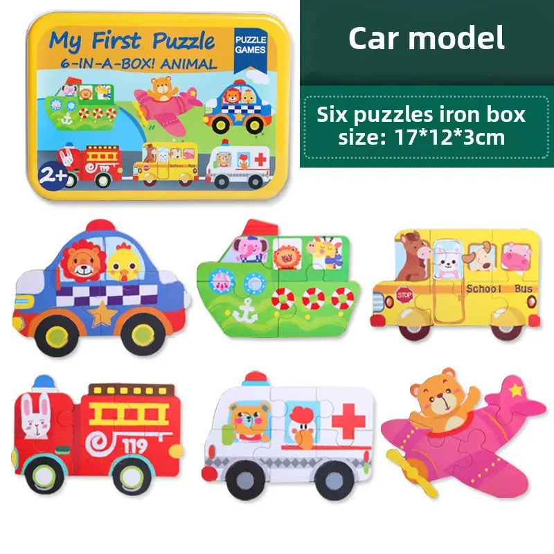Children's Animal Jigsaw Puzzle 6-in-1 3-6Yrs - Image 9