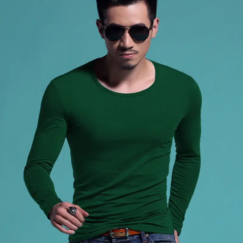 Men's Black Military T-Shirt Long Sleeve Winter