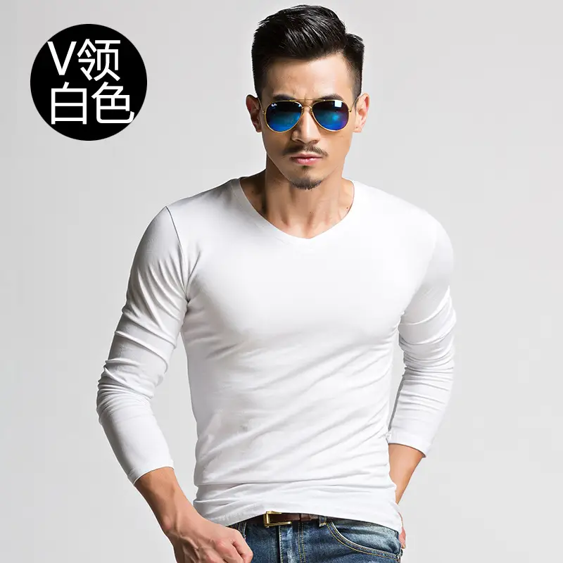Men's Black Military T-Shirt Long Sleeve Winter