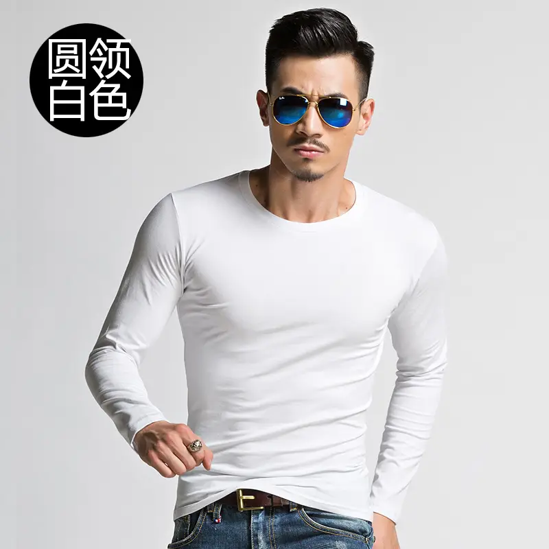 Men's Black Military T-Shirt Long Sleeve Winter