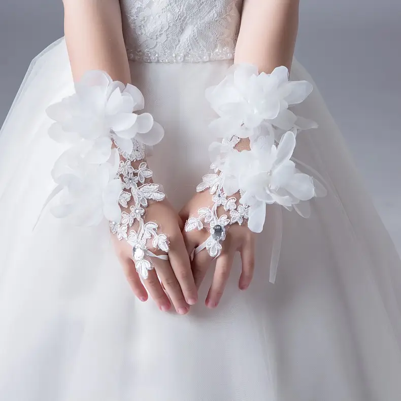 Dream Flower Princess Gloves for Girls' Dress Wrist - Image 5