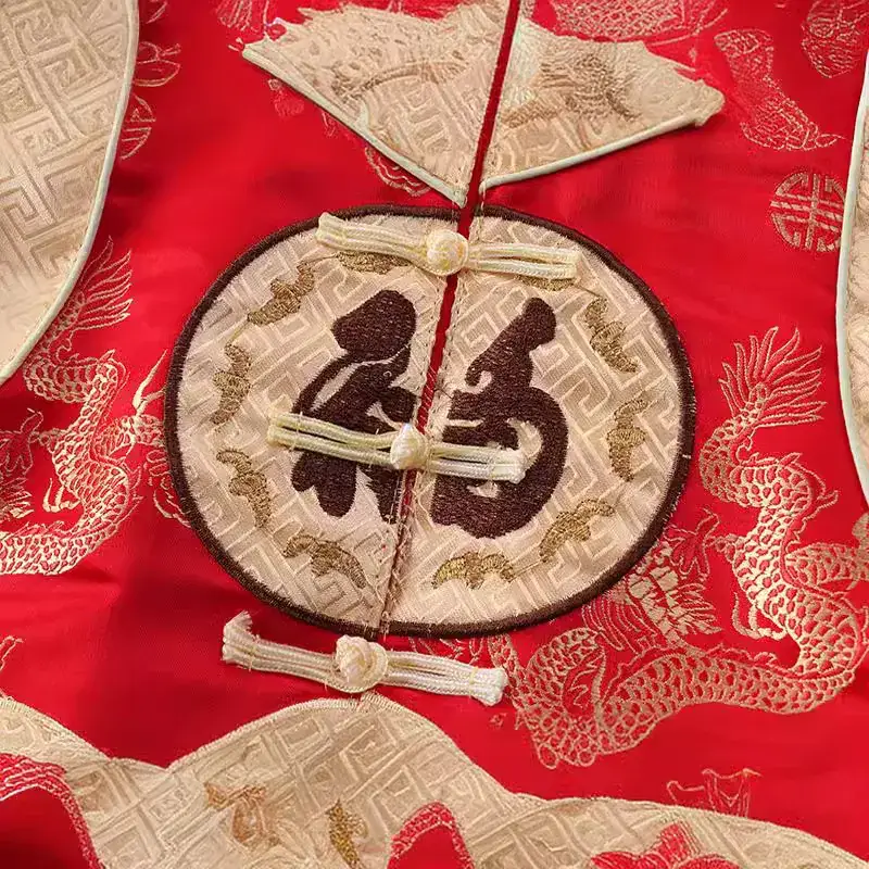 New Boys' Red Tang Suit Ethnic One-Year Old Suit - Image 19