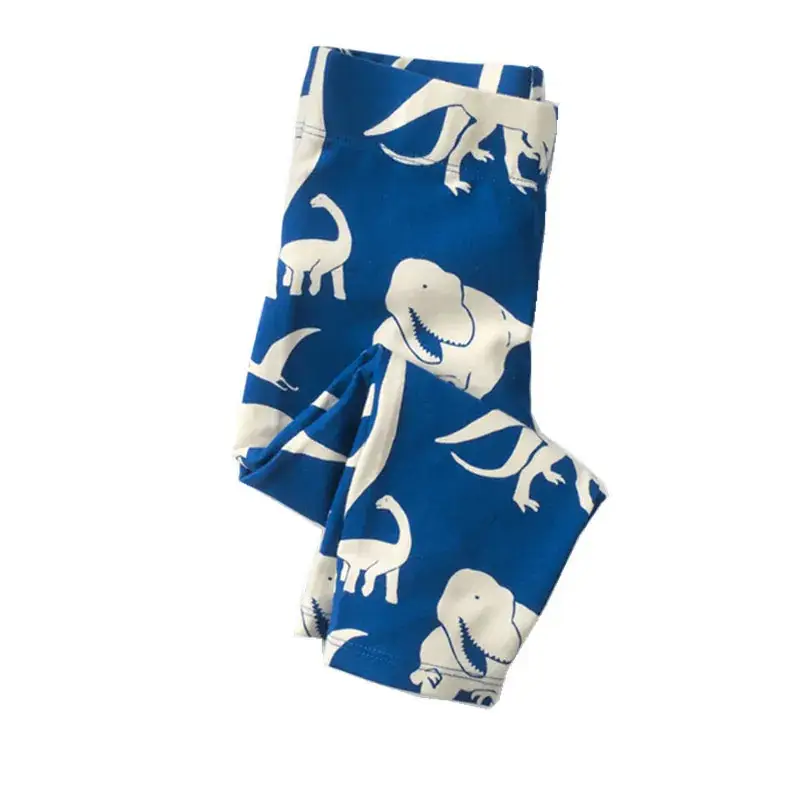 Blue Cartoon Printed Kids Leggings Set - Image 2