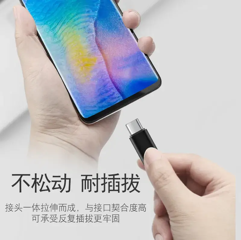 Fast Charging Cable 65W Type-C Braided Black