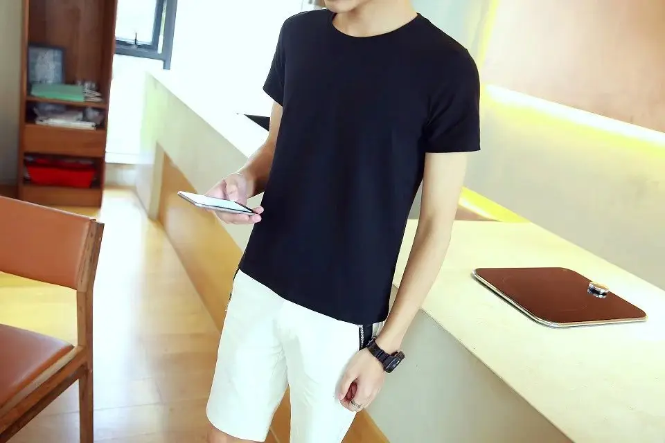 Men's 2024 Summer T-Shirt Brown Loose Large - Image 18