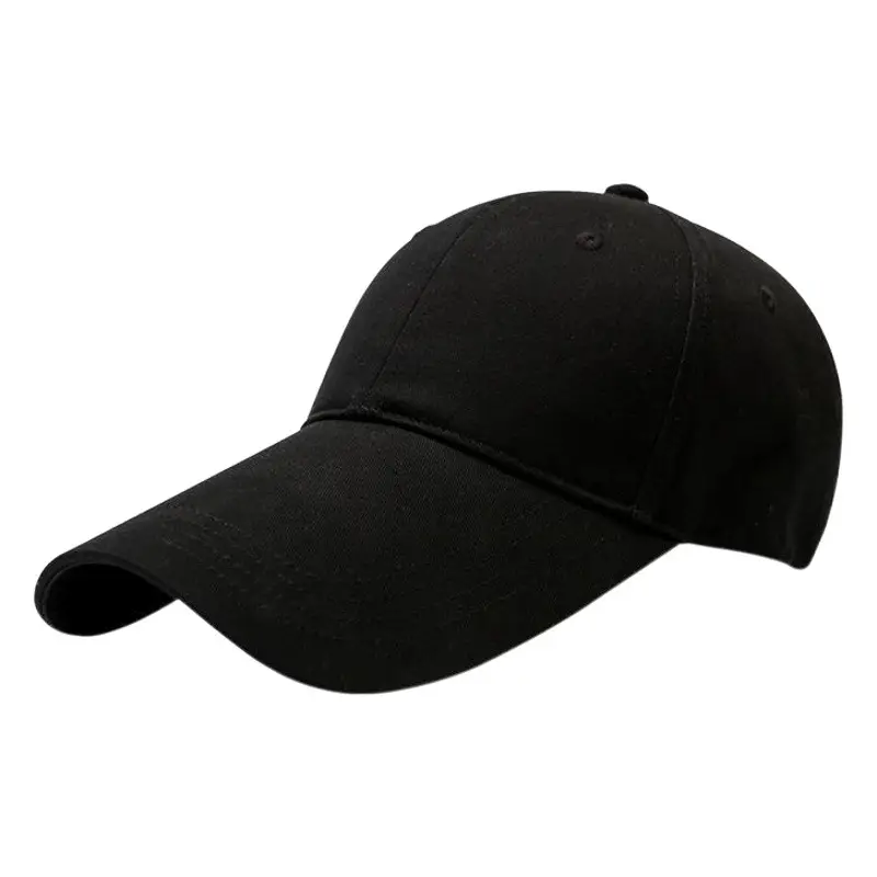 11cm Long Brim Black Baseball Cap for Women