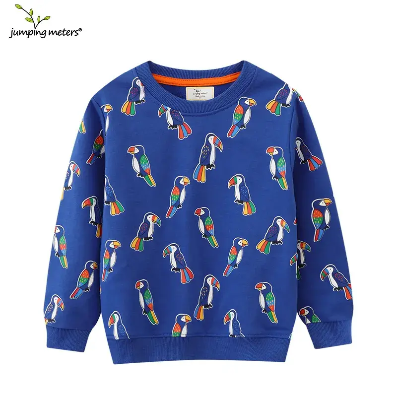 Kids Black Graphic Sweatshirt Long Sleeve Terry Cloth - Image 4