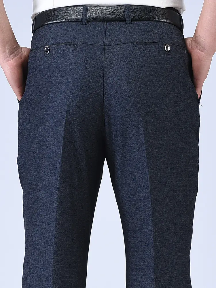 Men's Black Thick Waist Pants 8295# - Image 22
