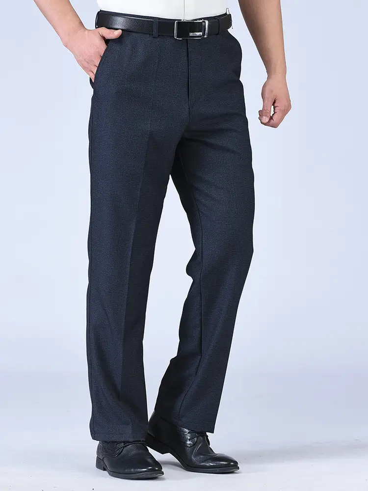 Men's Black Thick Waist Pants 8295# - Image 23