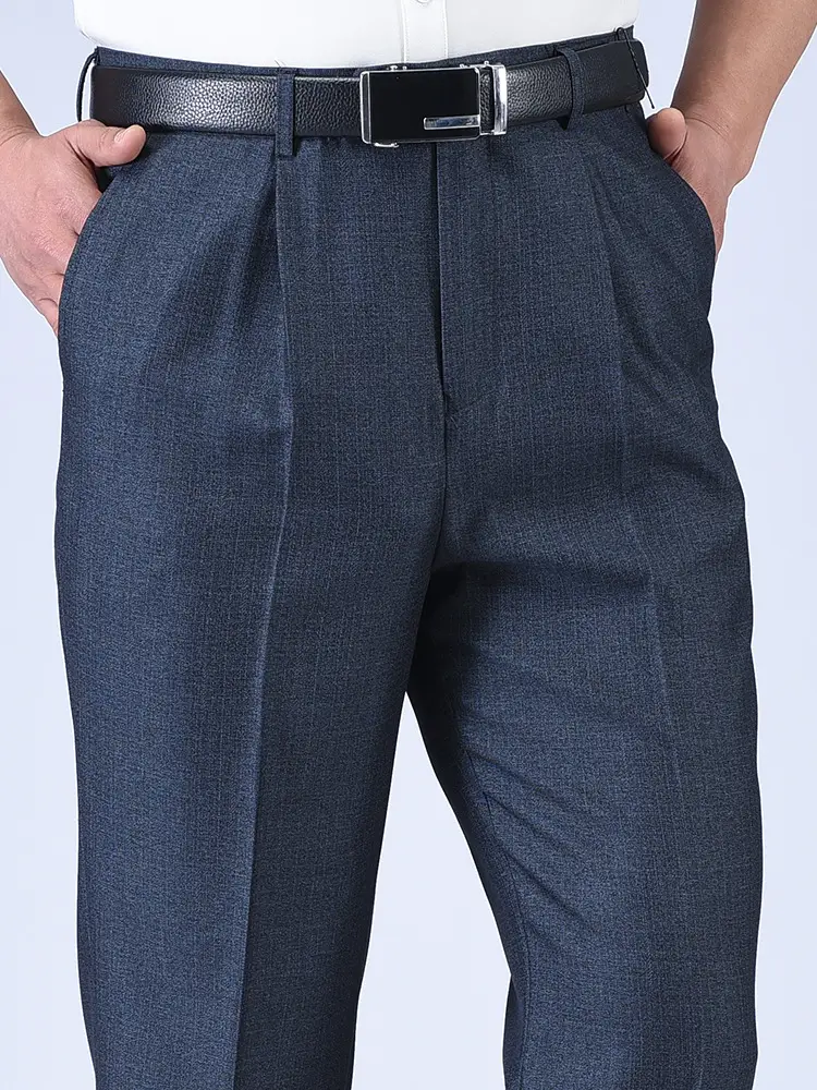 Men's Black Thick Waist Pants 8295# - Image 24