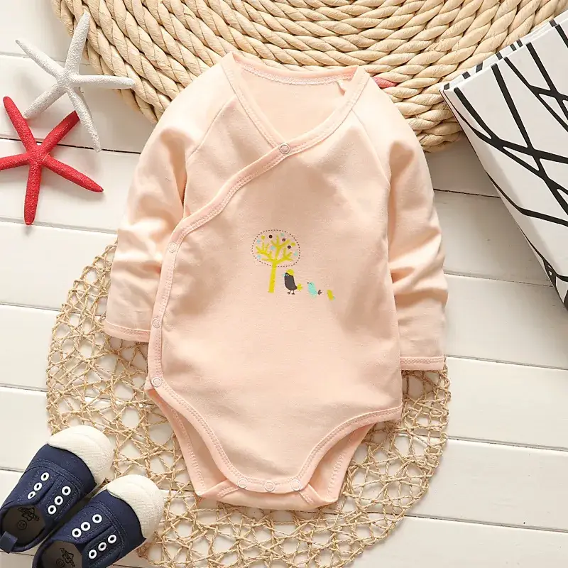 Baby Cotton Fart Design Long Sleeve Bodysuit White - Image 10