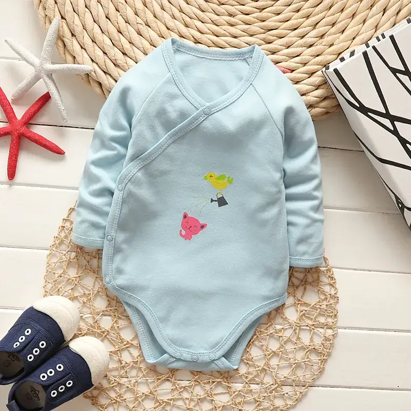 Baby Cotton Fart Design Long Sleeve Bodysuit White - Image 6