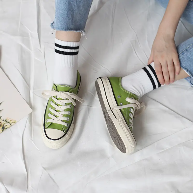 Beier New ins purple canvas shoes 1970s Hong Kong style women's shoes Korean Harajuku students casual skateboard shoes - Image 5