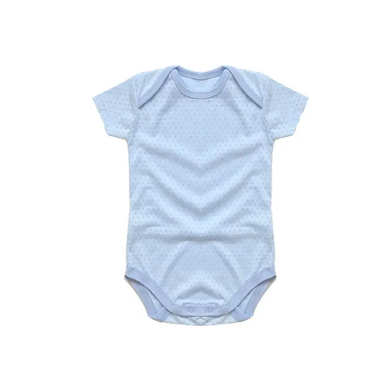 Baby Cotton Vest White Blue Summer Climbing Suit - Image 11