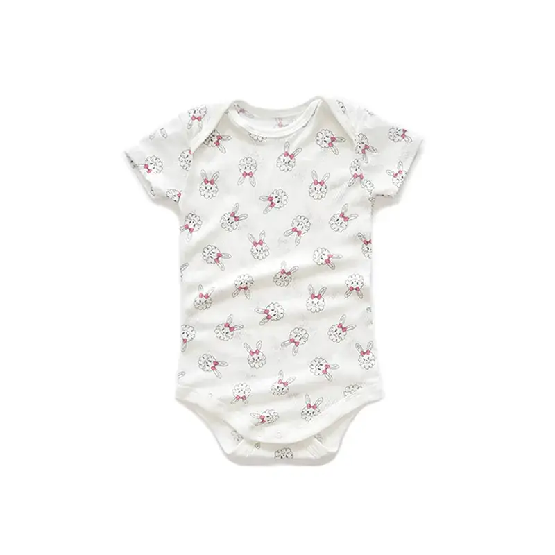 Baby Cotton Vest White Blue Summer Climbing Suit - Image 14
