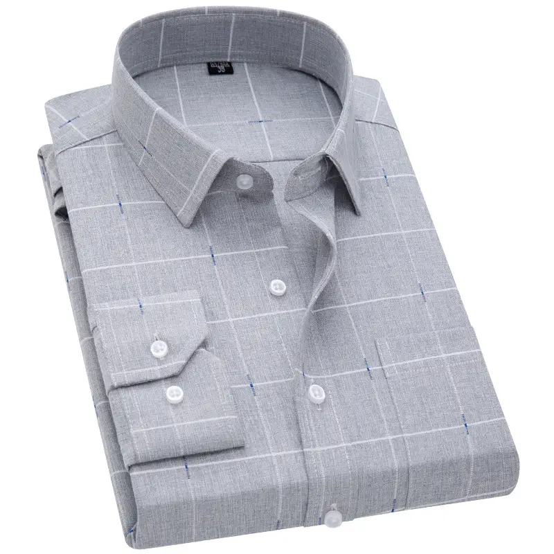 Men's Pink Plaid Button-Up Shirt Premium Quality - Image 13
