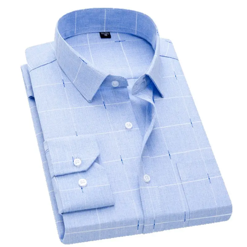 Men's Pink Plaid Button-Up Shirt Premium Quality - Image 15