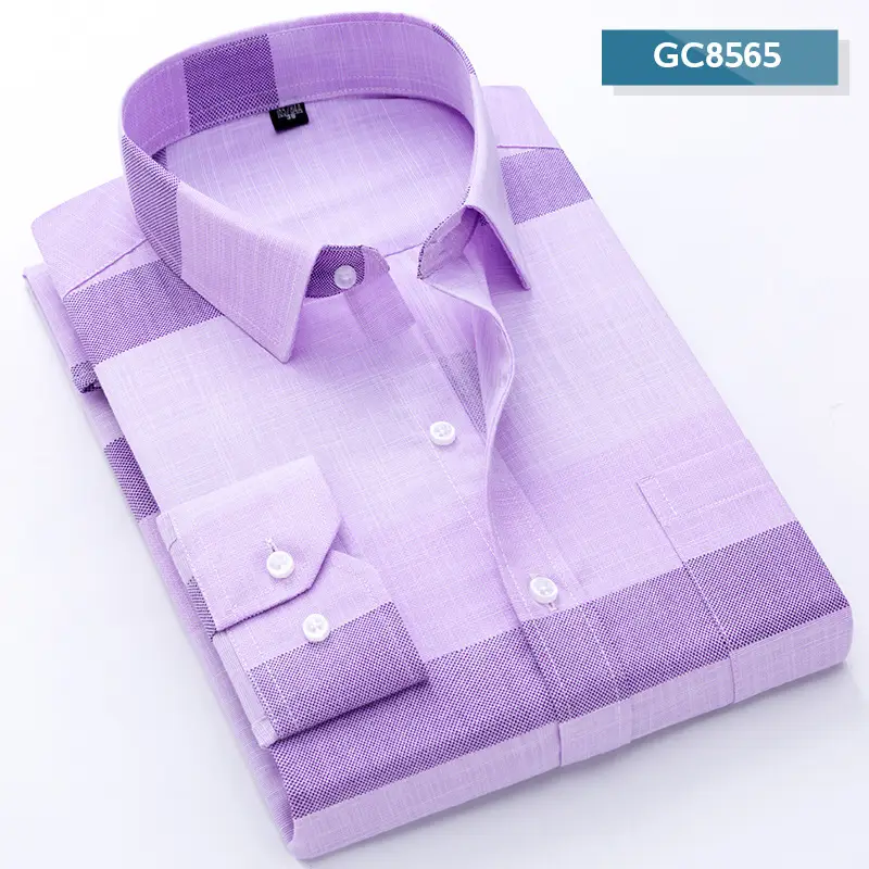 Men's Pink Plaid Button-Up Shirt Premium Quality - Image 9
