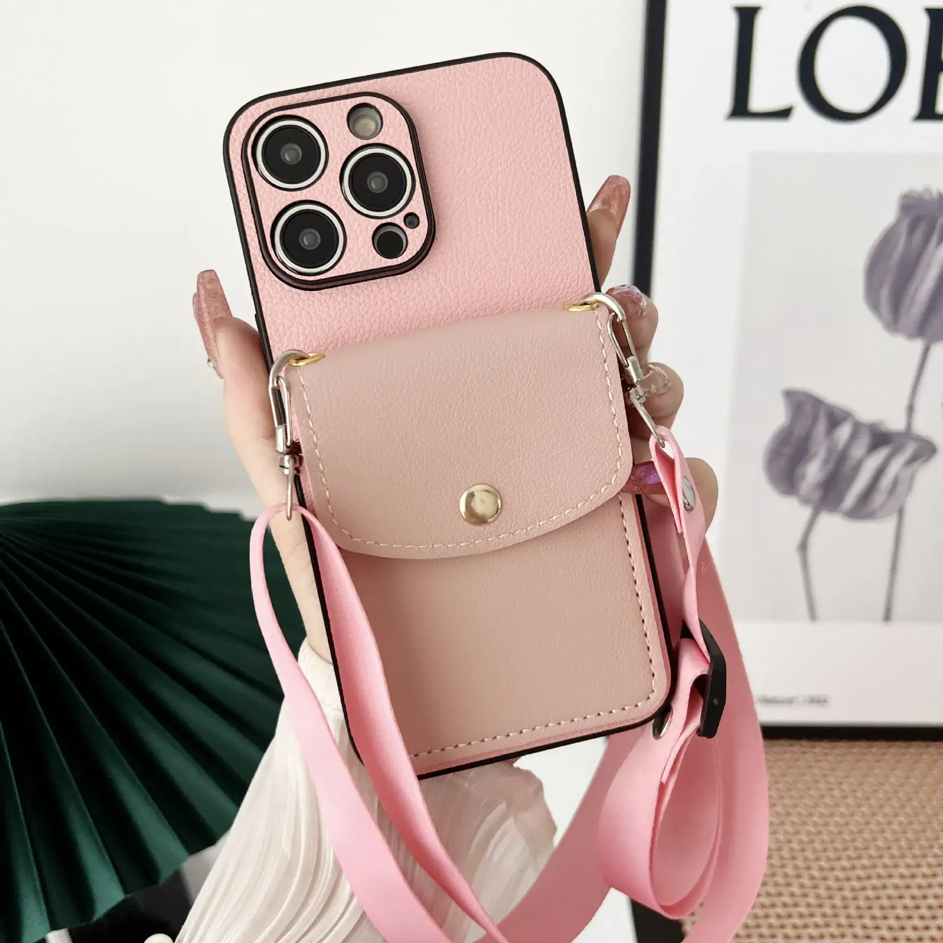 15 Crossbody Phone Case iPhone 14 Pro Max Black - Image 6