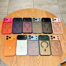 Magnetic Phone Case iPhone15 Ultra Drop Resistant Black Silver Carbon Fiber — feature 25