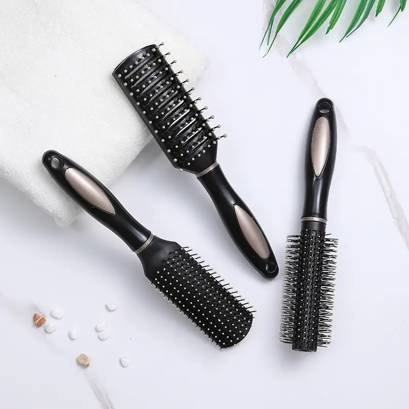 Black Anti-Static Hair Brush for Curly Hair