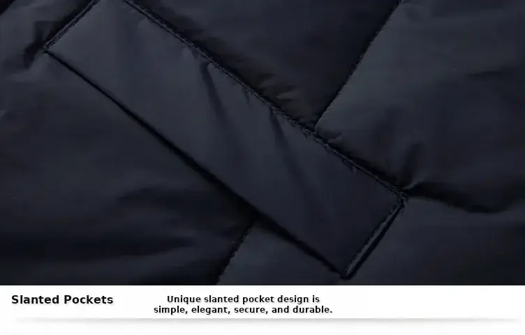 Men's Black Down Jacket Warm Thick Winter Wear Large — feature 20