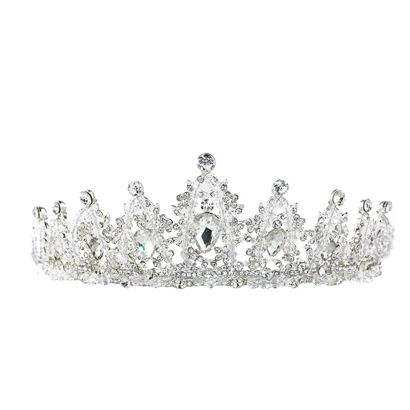 Black Baroque Queen Crown Hair Accessory for Weddings & Parties - Image 7