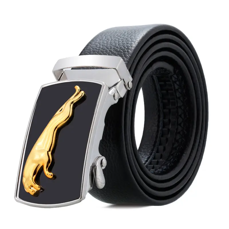 Men's Dindali Leather Belt with Automatic Buckle