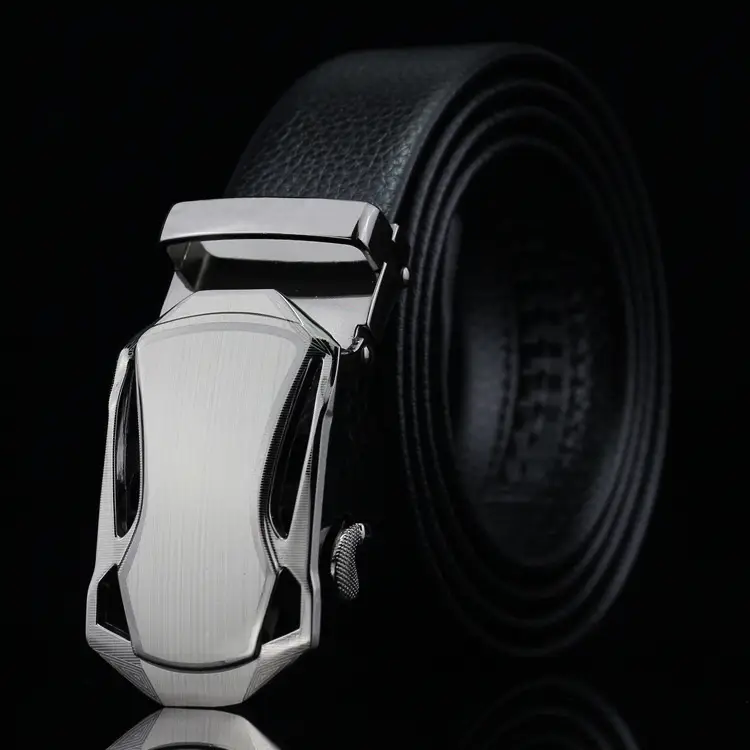 Men's Dindali Leather Belt with Automatic Buckle - Image 13