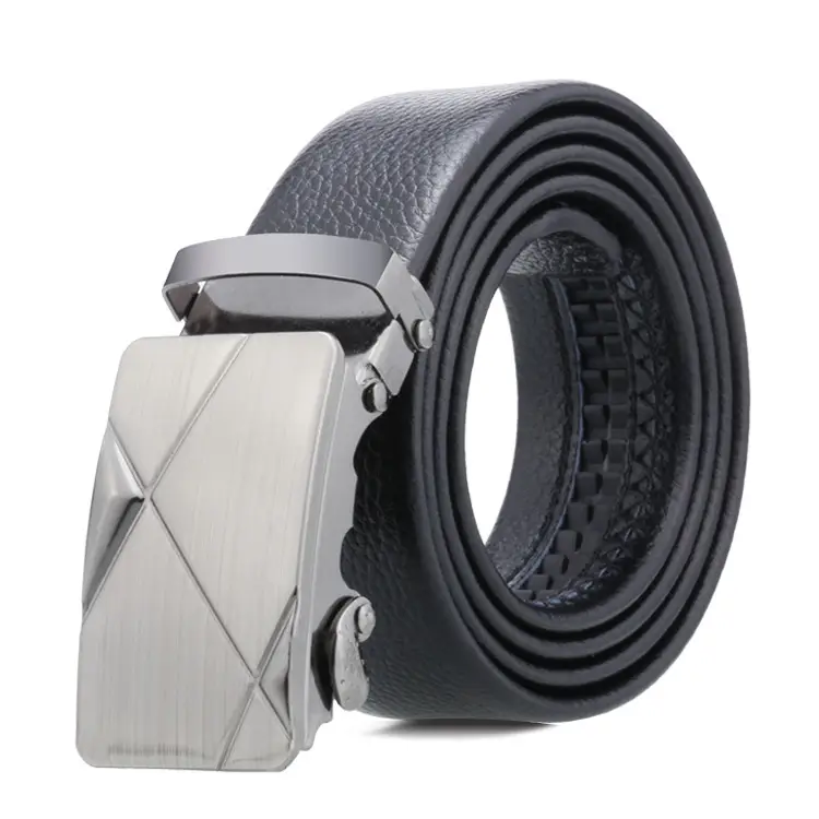 Men's Dindali Leather Belt with Automatic Buckle - Image 2