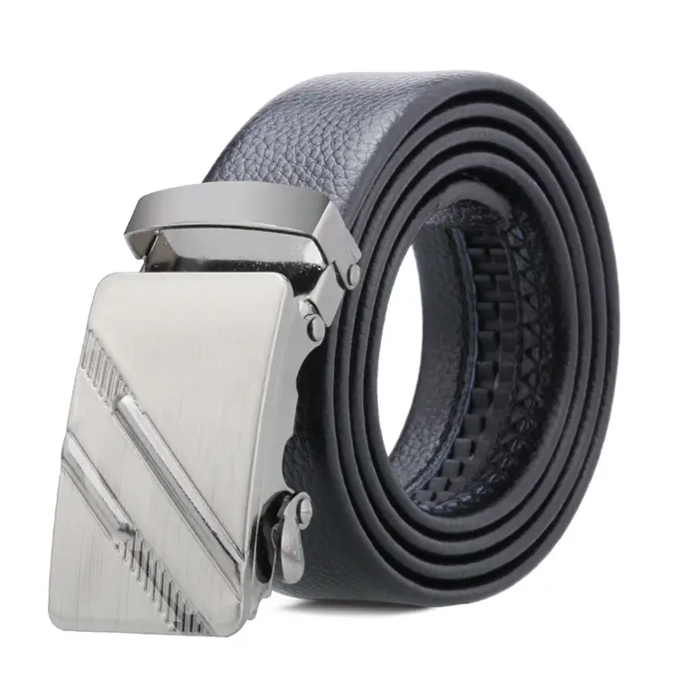 Men's Dindali Leather Belt with Automatic Buckle - Image 5