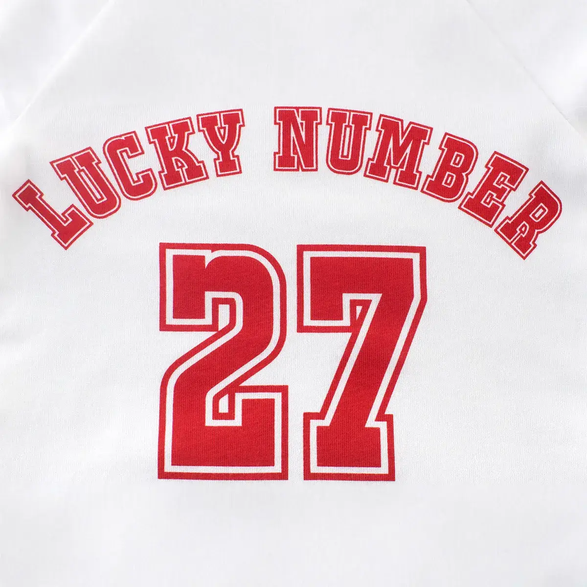 2024 Kids T-Shirt Red White 27 Number Long Sleeve Cotton - Image 4