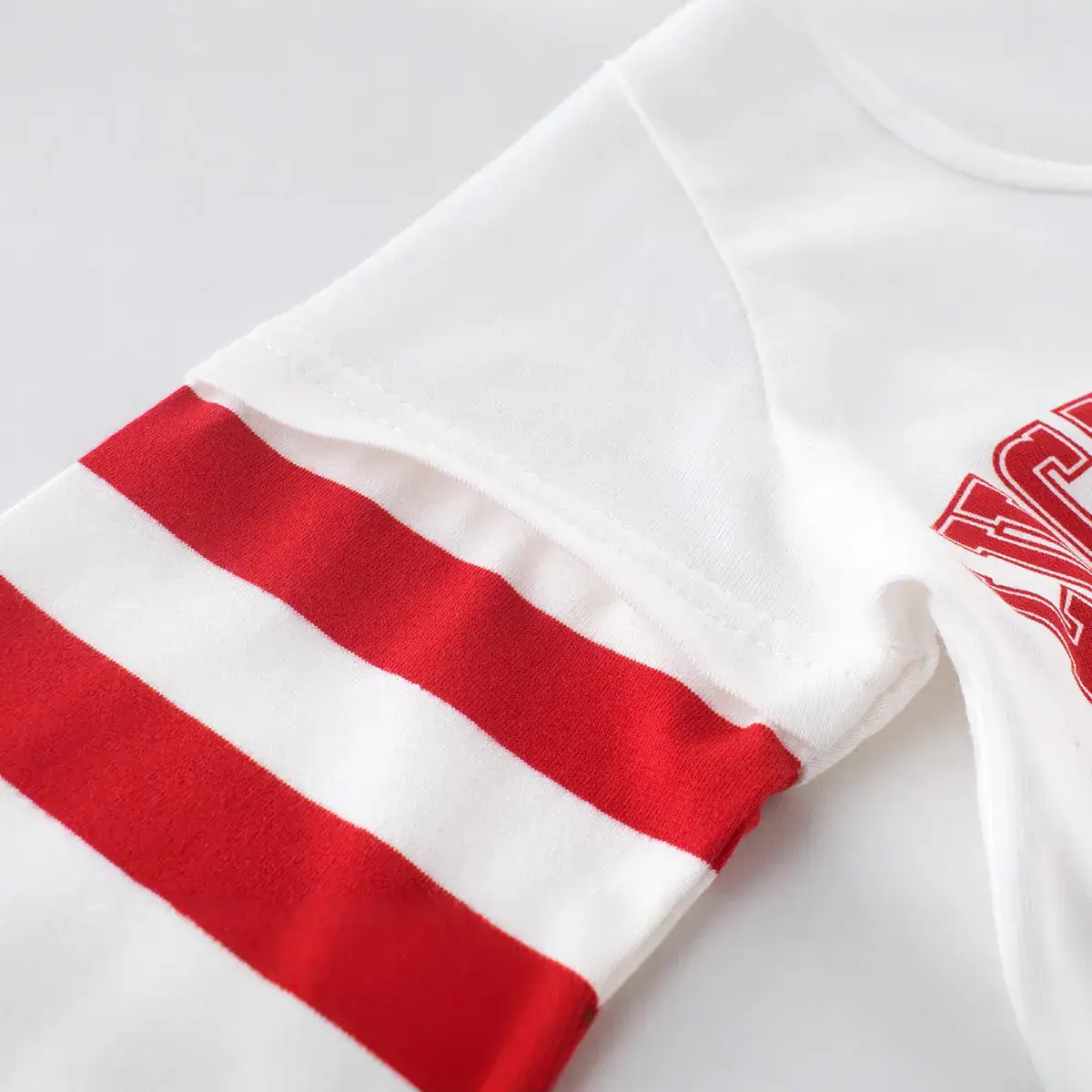 2024 Kids T-Shirt Red White 27 Number Long Sleeve Cotton - Image 5
