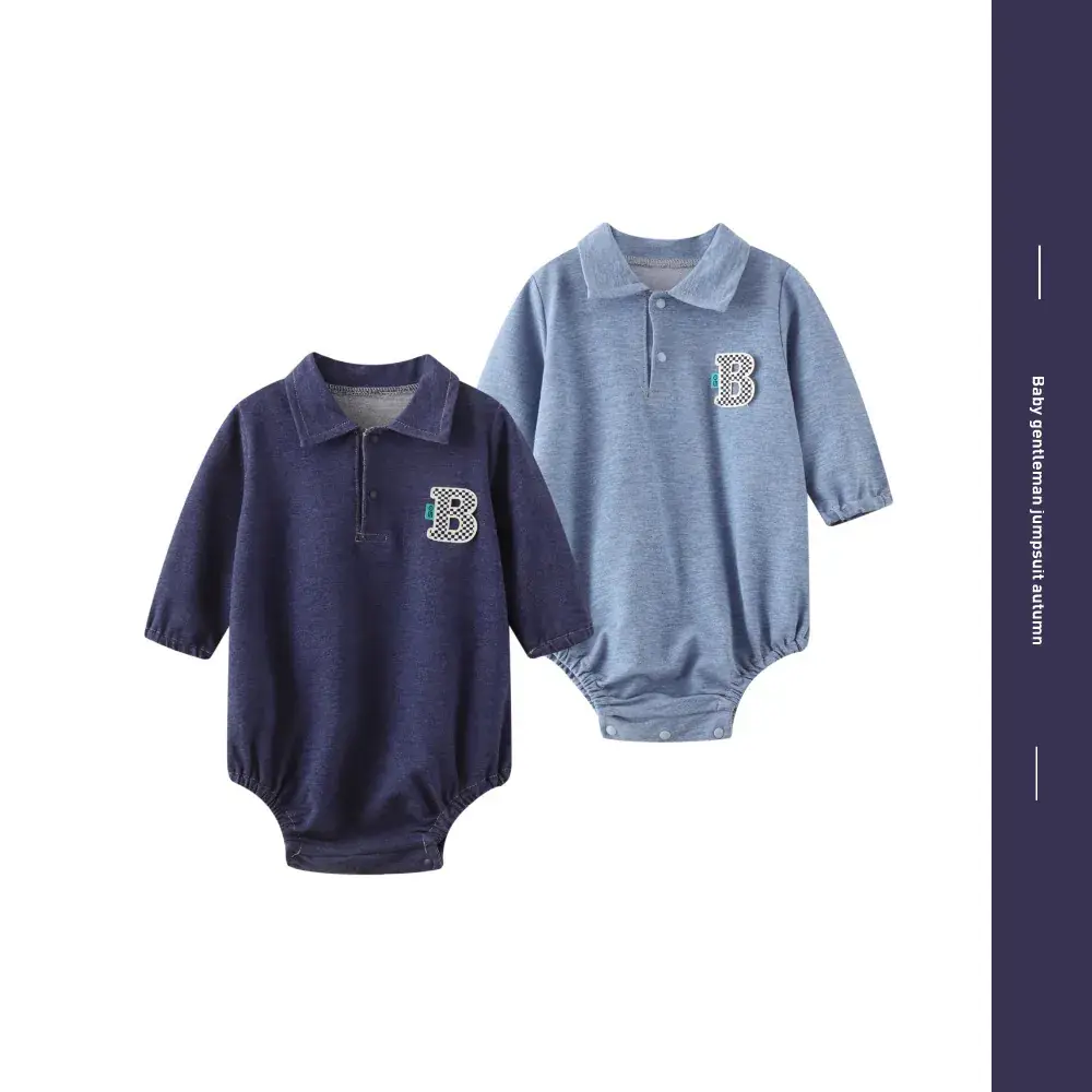 Baby Crossbody Suit Grey Numbered 7 Cotton Spring Autumn - Image 27