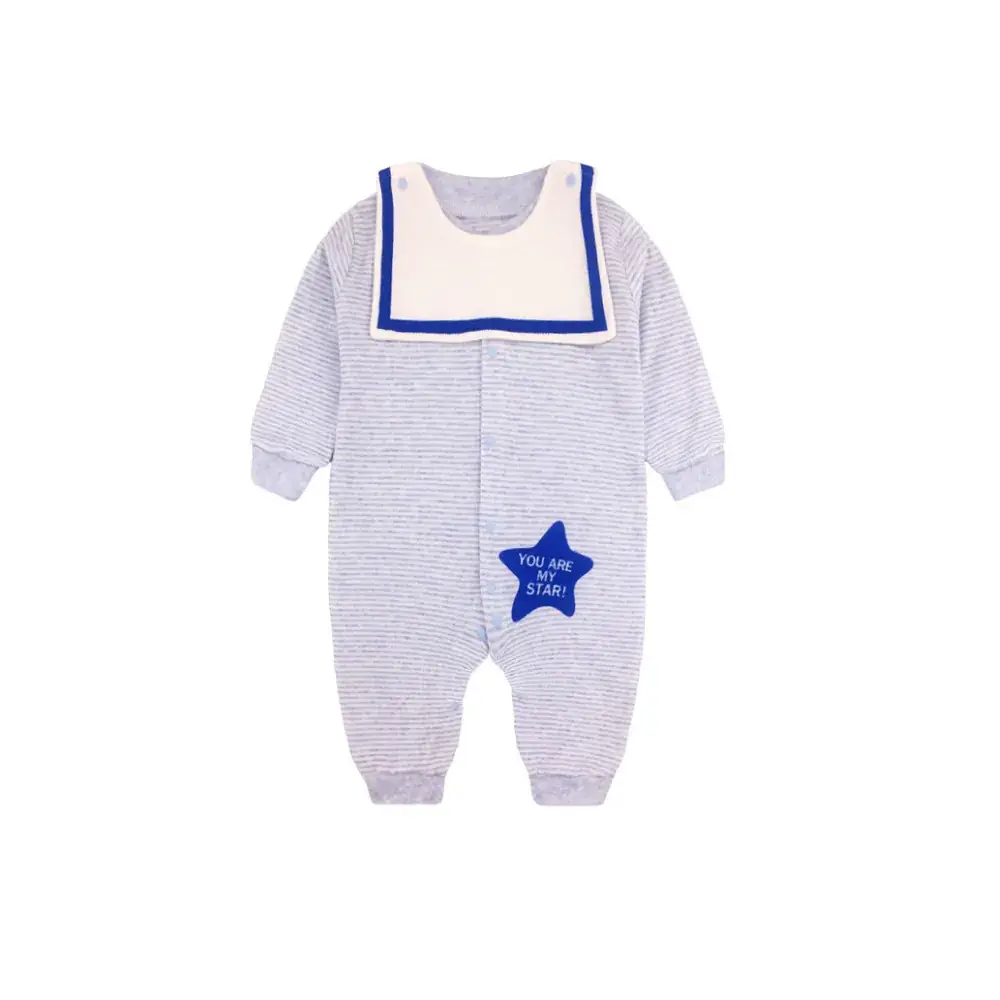 Baby Crossbody Suit Grey Numbered 7 Cotton Spring Autumn - Image 12