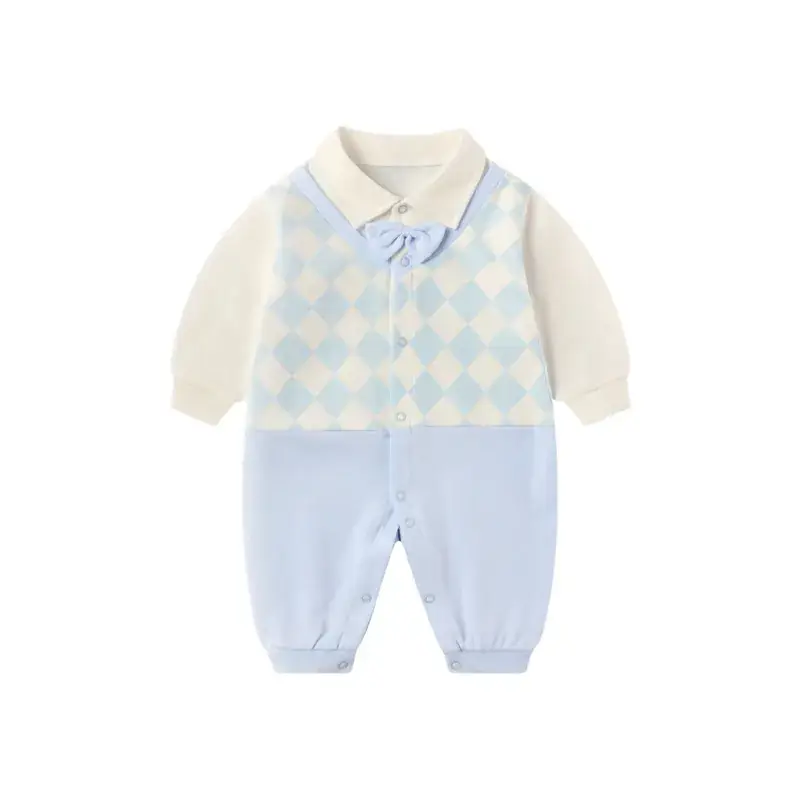 Baby Crossbody Suit Grey Numbered 7 Cotton Spring Autumn - Image 17