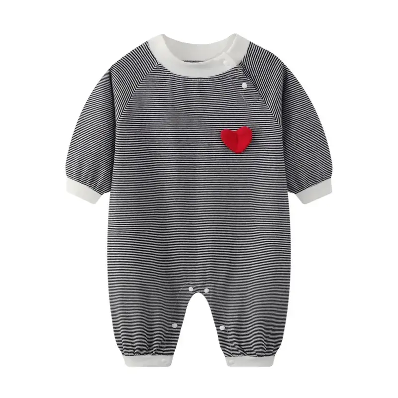 Baby Crossbody Suit Grey Numbered 7 Cotton Spring Autumn - Image 5